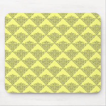 Lemon Damask Mousepad