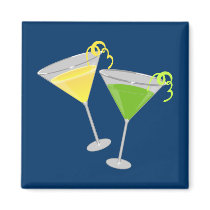 Lemon Drop and Green Apple Martini magnets by totallypainted Lemon Drop and Green Apple Martini magnets