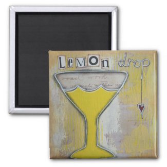 "Lemon Drop" Art Magnet by Nancy Lefko