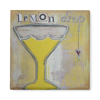 "Lemon Drop" Art Magnet by Nancy Lefko