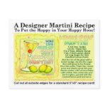 Lemon Drop Martini Recipe Postcard