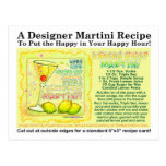 Lemon Drop Martini Recipe Postcard