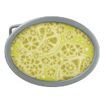 Lemon Fruit Slice Pattern Belt Buckles