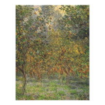 Lemon Grove in Bordighera by Claude Monet Custom Invitations