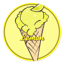 Lemon Icecream Sticker by Customizables Lemon Icecream Sticker