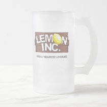 Lemon Inc. Logo Glass Mug mugs