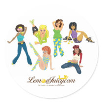 Lemon Juicy Gals stickers by lemonjuicy Lemon Juicy Gals stickers