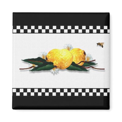 Lemon Lemon Square Magnet
