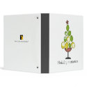 Lemon Lime Christmas tree glass Binder binder