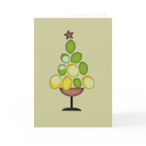 lemon lime Christmas tree with star/martini glass cards by eyecontact lemon lime Christmas tree with star/martini glass cards