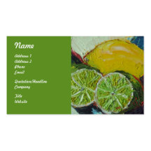 Lemon Lime Fruit Business Cards