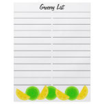 Lemon Lime Grocery Shopping List flyers
