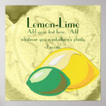 Lemon-Lime Poster posters