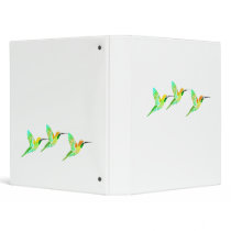 Lemon Lime Sorbet Hummingbirds Binders