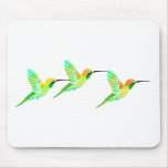 Lemon Lime Sorbet Hummingbirds Mouse Pad