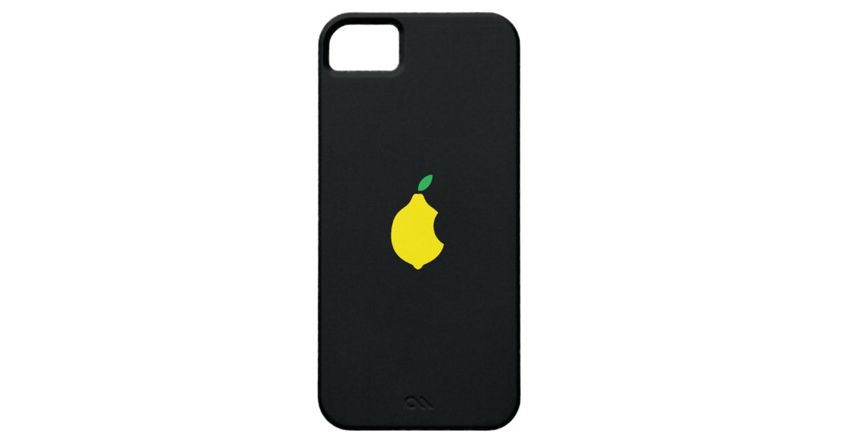 Lemon logo Custom iPhone 5 Case Zazzle