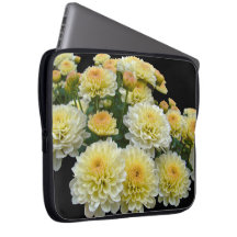 Lemon Meringue Chrysanthemums Computer Sleeves