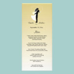 Lemon Ombre Customizable Wedding Menu Card rack cards