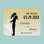 Lemon Ombre Save The Date Party Favor Magnet magnets