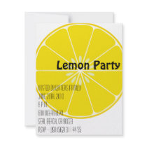 Lemon Party Invitation