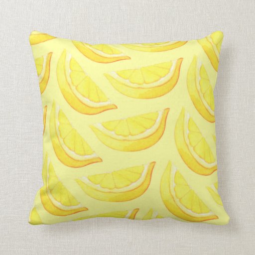 lemon plush pillow