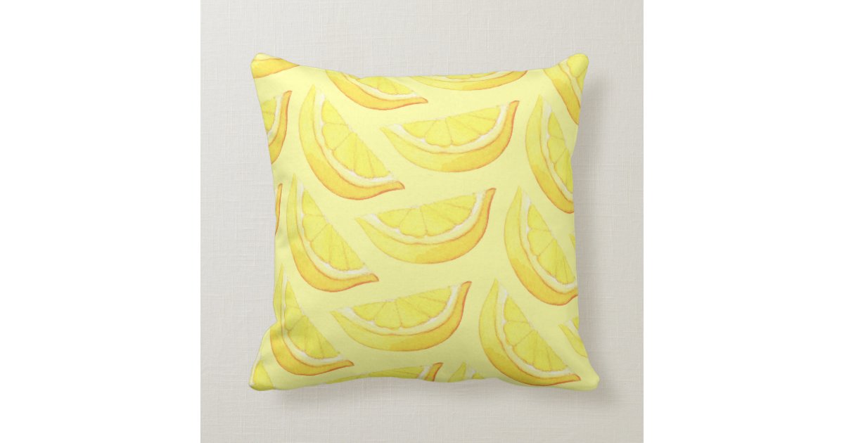 lemon plush pillow