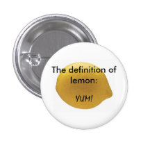 Lemon Pinback Button