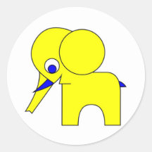 Lemon Round Sticker