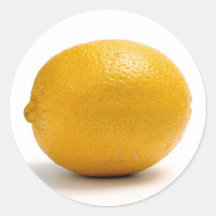 Lemon Round Sticker
