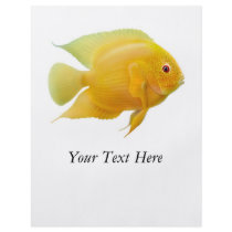 Lemon Severum Fish Flyer by twopurringcats Lemon Severum Fish Flyer