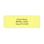 Lemon Sherbet Custom Return Address Labels