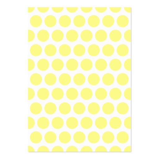 Lemon Sherbet Polka Dots Business Cards (front side)