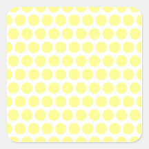 Lemon Sherbet Polka Dots Stickers