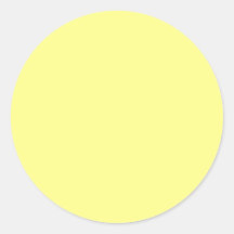 Lemon Sherbet Round Stickers