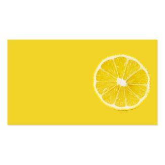 lemon slice Double-Sided standard business cards (Pack of 100)