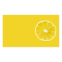 lemon slice business card template
