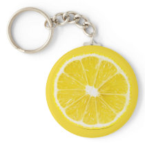 lemon slice keychains