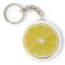 lemon slice keychain