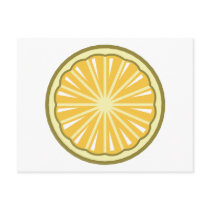 lemon slice postcard