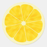 Lemon Slice Round Sticker