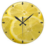 Lemon Slices Round Wallclocks