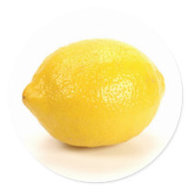 Lemon Round Sticker