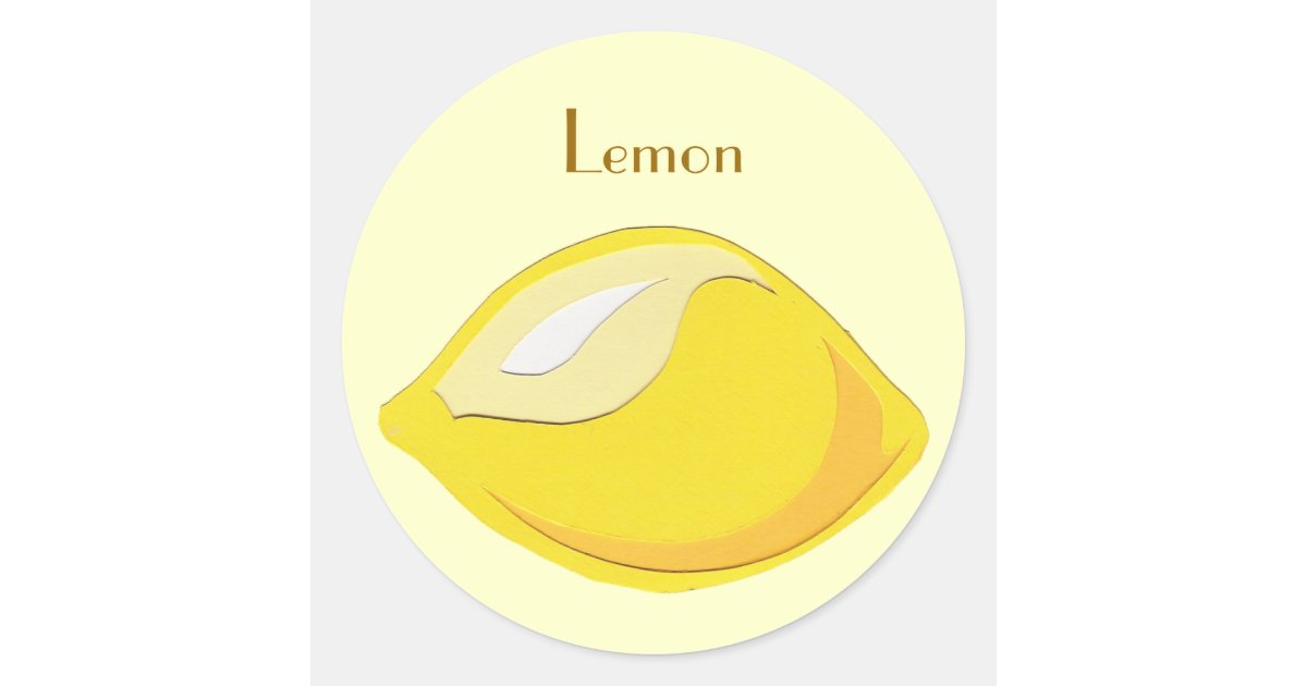 Lemon Stickers Zazzle