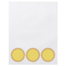 Lemon Tart Pastry. Sunny Yellow. Flyer Design