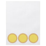 Lemon Tart Pastry. Sunny Yellow. flyers