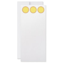 Lemon Tart Pastry. Sunny Yellow. Full Color Rack Card