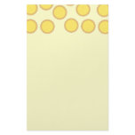 Lemon Tart Pattern. Sunny Yellow. Personalized Stationery