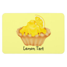 Lemon Tart Rectangle Magnets
