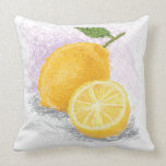lemon throw pillows