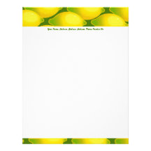 Lemon Wallpaper, Lemon Wallpaper, Your Name, Ad... Customized Letterhead